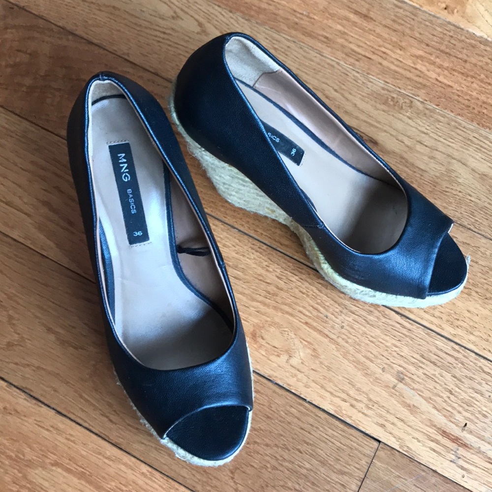 Mango Espadrilles Wedges Excellent Condition
